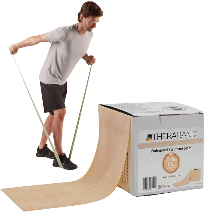 THERABAND Resistance Band, Special Heavy, 50-Yard Roll, Elastic Band for Exercise