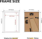 Giftgarden 5x7 Picture Frame Set of 18, Lightweight 5 by 7 Frames Bulk for Gallery Wall Photo Hanging and Tabletop Display, White
