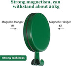 Jetec 6 Pcs Magnet Hooks Magnetic Wreath Hanger Wreath Holder for Fridge Refrigerator Metal Door Glass Door Surfaces Keys Kitchen Home Christmas Party Hanging Supplies Decoration(Green,2.7 Inch)