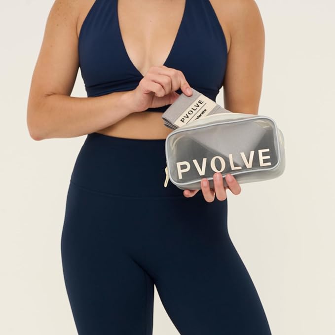 Pvolve Booty Bands Set – Moderate & Heavy Fabric Resistance Bands for Glutes, Hips & Legs