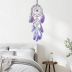 Purple Dream Catcher Feather Dream Catchers Wall Decor Handmade Dreamcatcher Wall Hanging Ornament for Bedroom Living Room Home Decor