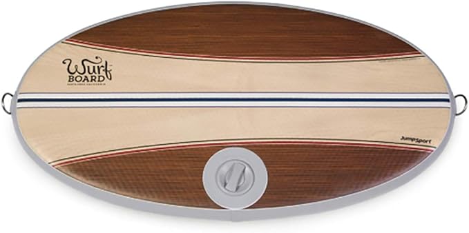 Wurf Board by JumpSport (Santa Cruz or Maui style)| Standing Desk Air-Spring Anti-Fatigue Mat | Improves Circulation, Posture, and Balance | Fully Adjustable, Inflatable Board