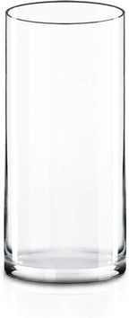 CYS Excel Clear Glass Cylinder Vase (H:9" D:4") Flower Vase Centerpieces Hurricane Floating Candle Holder