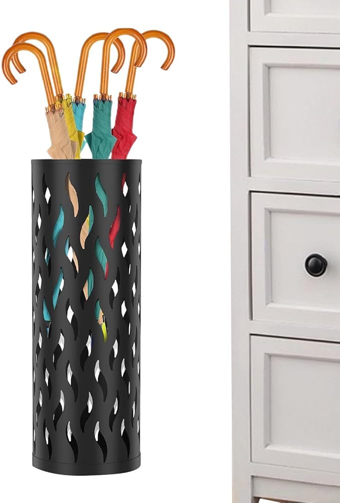 Umbrella Holder for Entryway,Metal Organizer Standing - 15x15x42cm Umbrella Stand Rack Bin - for Indoor Living Room Entryway Hallway Balcony Office Hotel Reception Lounge Restaurant