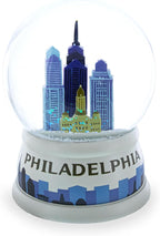 Philadelphia Skyline Glass Water Snow Globe