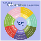 Happy Wax Coffee Collection: Natural, Non-Toxic Scented Soy Wax Melts – Total 6oz Variety Pack: Vanilla Bean Latte, Caramel Macchiato, Hazelnut Coffee