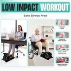 MODVEL Seated Under Desk Elliptical Machine for Home Workout, Mini Elliptical, Desk Bike Pedal Exerciser, Whisper Quiet, Under Desk Pedal Exerciser w/Adjustable Resistance & LCD Display