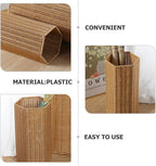 Alipis Woven Umbrella Stand for Entryway Freestanding Umbrella Holder Basket Storage Rack Tall Floor Woven Bucket Flower Vase for Canes Walking Sticks Organizer