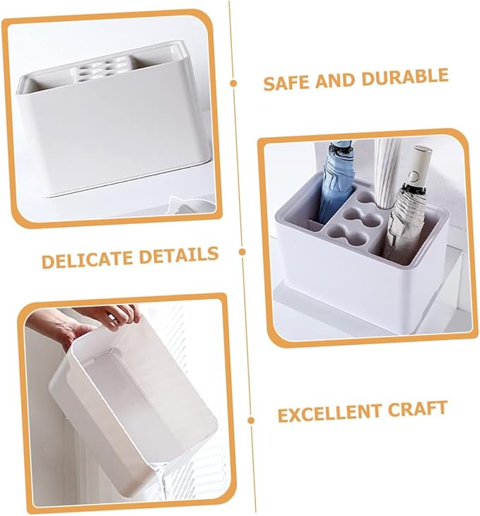 Adjustable Umbrella Rack Entryway Stand Umbrella Holder for Deck Plastic Organizer Hotel Office Use