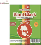 Blunt Black Hand-Dipped Incense Sticks | Premium 24 Assorted Packs - 288 Sticks, 11" Long | Aromatherapy with Long Burn Time | Free Wooden Stick Holder (Scents May Vary)
