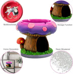 Fantastical Mushroom House Ashtrays with Storage-Cool Ash tray for Weed Smokers and Bong Users with Smoking Accessories Collection Home and Office Desktop Decor (Mushroom Ash tray)