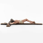 DevotedWalls 14" H Catholic Realistic Crucifix for Wall,Hand Painted Jesus Christ Wall Cross,Bloody Jesus on Crucifix,Realistic Jesús Chirst Cross for Church,Chapels and Home(Hand Painted in Full Color)