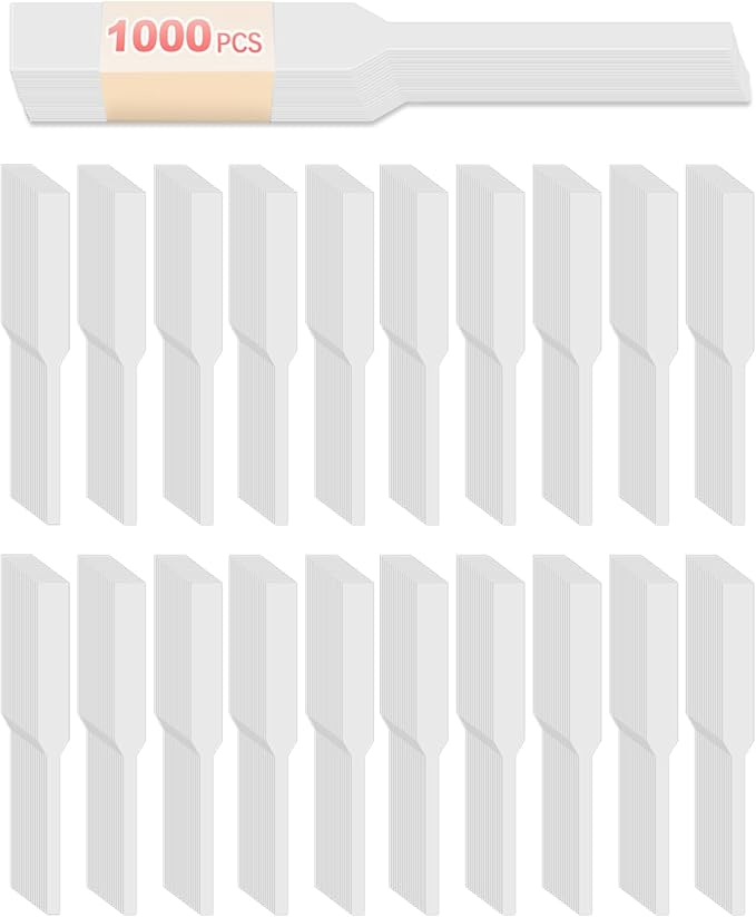 1000 Pieces Perfume Tester Strips, Disposable Fragrance Test Strips, Pure White and Strong Absorbent, Fragrance Blotter Strips, Scent Strips, for Fragrances Essential Oils Spice