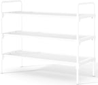 Kitsure Shoe Rack for Closet, Sturdy and Long-Lasting Shoe Shelf, Shoe Rack for Entryway, Personalized DIY Shoe Organizer, Shoe Rack Organizer for Space-Saving, 27.6" x 11.8" x 22.6", White