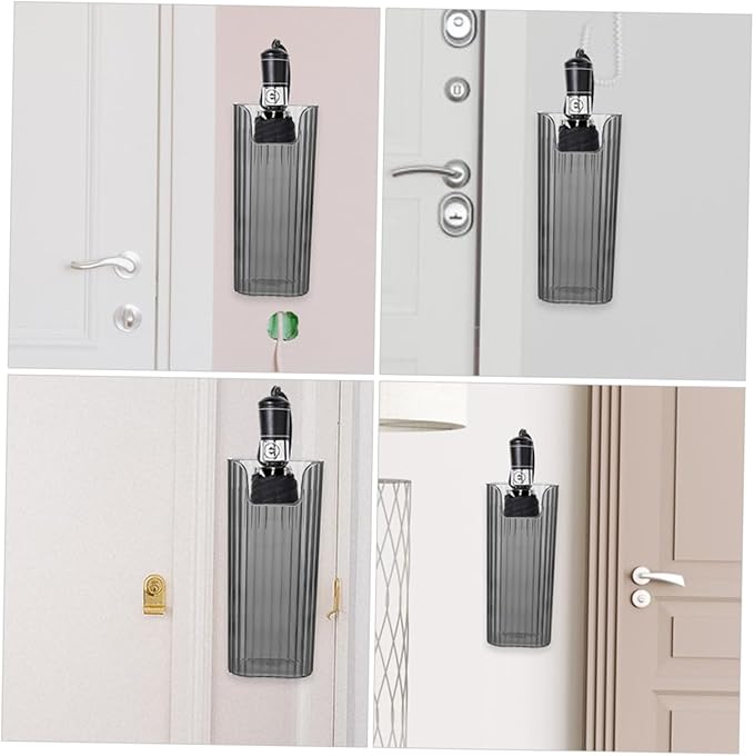 Mobestech 2Pcs Wall Mounted Umbrella Organizer Sturdy Wall Storage Box for Home Easy Installation Compact Design for Hallway Umbrella Holder Deep Efficient Drying