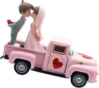 Alloy Retro Car Decors Antique Truck Model with Couple Figurines for Weddings Party Centerpieces and Home Shelf Display Couple Figurine Home Decors