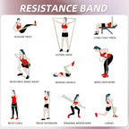 WHATAFIT Resistance Bands,Pull Up Assist Bands Set with Handles, Exercise & Workout Bands with Door Anchor for Men & Women – Home Fitness Equipment for Strength Training, Stretching