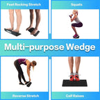 Squat Wedge and Slant Board for Calf Stretching, Foot Stretcher for Physical Therapy, Calf Stretcher for Improving Mobility Balance and Strength Performance