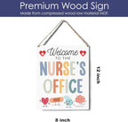 Xiolcxdr Nurse Office Classroom Welcome Decor Nurse Week Appreciation Thank You Gifts Wall Art Sign First Day of College Nursing Essentials Gifts for Nurses Medical Assistant Women Man