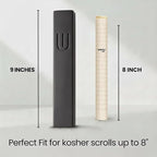 SURI Mezuzah for Door with Scroll – 9 Inch Modern Mezuzah Case with Non Kosher Scroll Included, Fits up to 8” Scroll, Easy Adhesive Installation, Gift Box Included