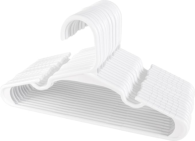 Utopia Home 160 Pack Kids Hangers - 11.5 Inch Plastic Baby Hangers for Closet - Childrens Hanger for Clothes & Infant Hanger for Closet - Ideal for Everyday Standard Use (White)