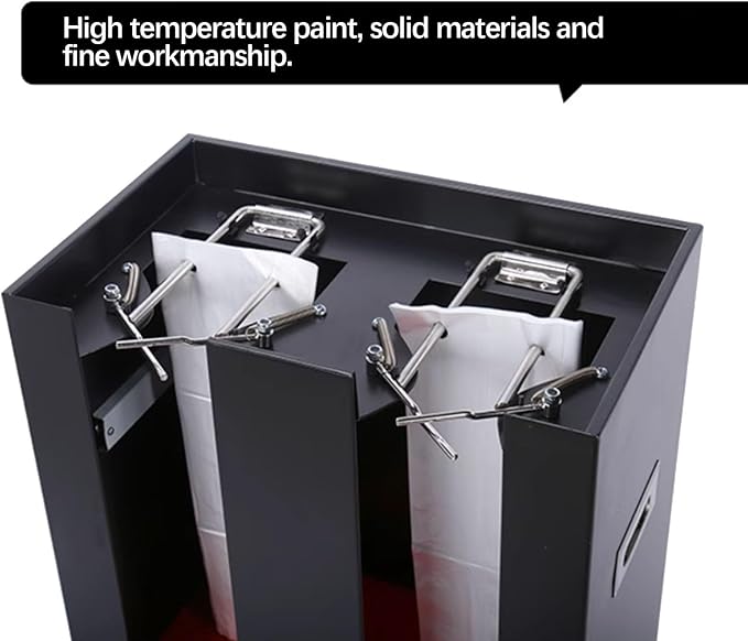 Commercial Metal Umbrella Holder,Umbrella Stand, Double Umbrella Automatic Packing Machine Automatic Wet Umbrella Bag Wrapper, with 200 Bags(Silver)