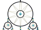 Urdeoms Large Black Dream Catchers for Bedroom Adult Merkaba Turquoise Boho Dream Catcher Wall Decor for Boys Teen Room Decor Dorm Living Room Hanging Decoration Festival Gifts(NO.32)