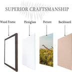 12x24 Picture frame Set of 3,Wooden frame 12x24 Wall Gallery Poster Photo frame walnut 12 by 24 Photos Posters frame -wedding best gift