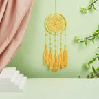 INFUNLY 6 Set Small Dream Catchers Bulk Simple Weaving DIY Mini Dream Catcher Kit Make Your Own Dream Catcher Kit for Adults with Instruction for Bag Pendant Car Mirror Decor Backpack Charm
