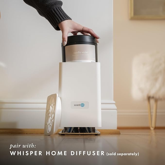 ScentAir Whisper Home Monthly Plug-in Refill, Fragrance Cartridge for Home and Office, Amazon Exclusive, Vanilla Violet