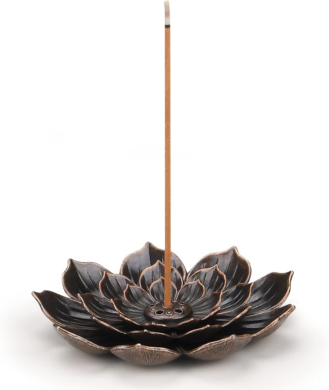 SLKIJDHFB Incense Burner - Incense Stick Holder 6 Incense Holes with Detachable Ash Catcher