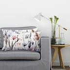 Flower Lumber Throw Pillow Covers 12x20 Set of 2, Flowers Pillow Cushion Cases, Modern Decorative Square Pillowcases for Sofa Couch Bedroom Living Room Car Seat