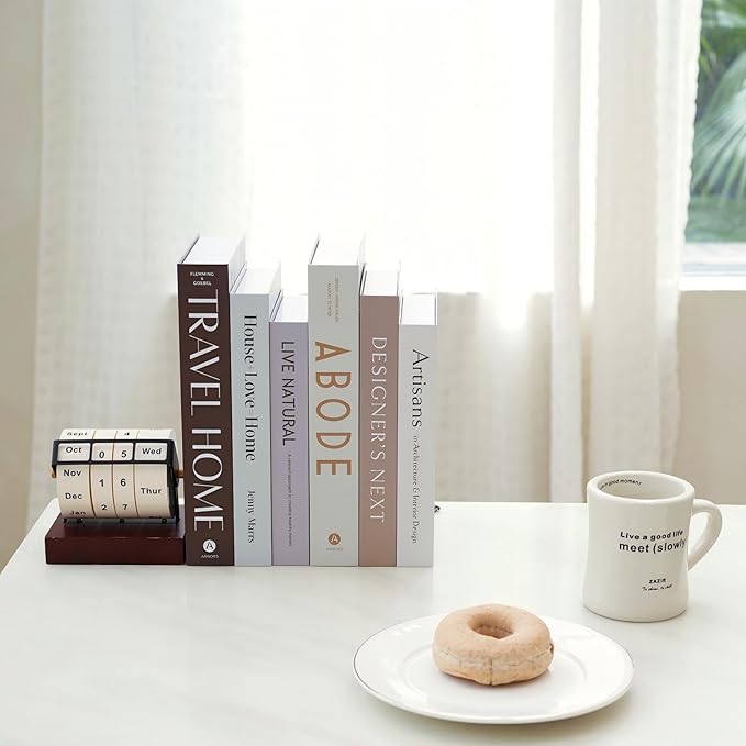3 PCS Faux Decorative Books for Home Decor-Coffee Table Books Decor-Aesthetic Fake/Faux Books for Decoration,libros Decoration for Coffee Table, Shelf Accessories (Abode DESIGER'S Artisans)