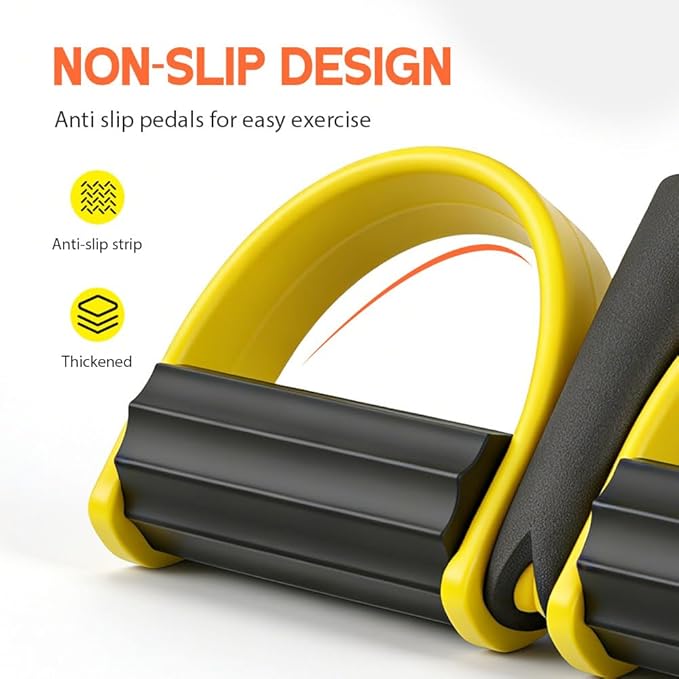 21 Fitness Resistance Bands with 4 Tube Pedal Ankle Puller, 2026 New Multifunction Elastic Yoga Resistance Band, Stretching Bands for Home Gym Use