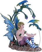 Pacific Giftware PT Amy Brown Art Original Collection Boy and His Dragon Male FAE Resin Collectible Figurine