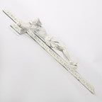 BC Catholic Crucifix Wall Cross, 12" H Jesus Christ Wall Decor for Elegant Modern Home, Devout Gift for Easter, Religious Gifts Home Decor, Grey White Stone Finish, Hand Painted by Buildclassic