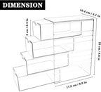 Clear Acrylic 4 Drawers Storage Organizer for Hair Accessories Organizing Stackable Containers Box for Cosmetics Jewelry Stationery Storage Organization Drawers Set (Acrylic 4 drawers)