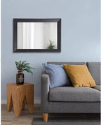 AAZZKANG Black Mirrors for Wall Rectangle Wood Framed Large 20"x16" Decorative Wall Mirror for Bedroom Bathroom Living Room Dressing Room Entryway