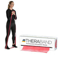 THERABAND Resistance Bands, 6 Yard Roll Professional Latex Elastic Band For Upper Body, Lower Body, & Core Exercise, Physical Therapy, Pilates, At-Home Workouts, & Rehab, Red, Medium, Level 3