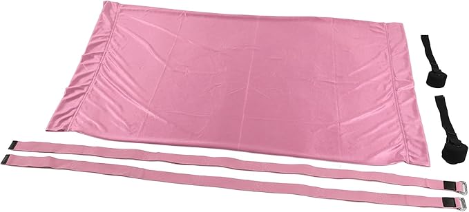 Premium Aerial Hammock Yoga Swing Kit Yoga Hammock Handstand Split Leg Stretchable Training Portable Elastic Aerial Hammock for Home Sky Blue(Pink)