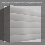 BAOBAB WORKSHOP Wood Floating Shelves for Wall - Rustic Shelf 24 inch - Grey Bathroom Shelves - Solid Wood Shelves for Wall for Bedroom Kitchen Living Room - Gray Shelves - 24 x 6.7 Inch, Set of 2