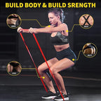 ROSAPOAR Resistance Band Pull up Band Fitness Exercise Bands Natural Latex for Workout Body Stretch Powerlifting Band Fitness Sport Training at Home/The Gym