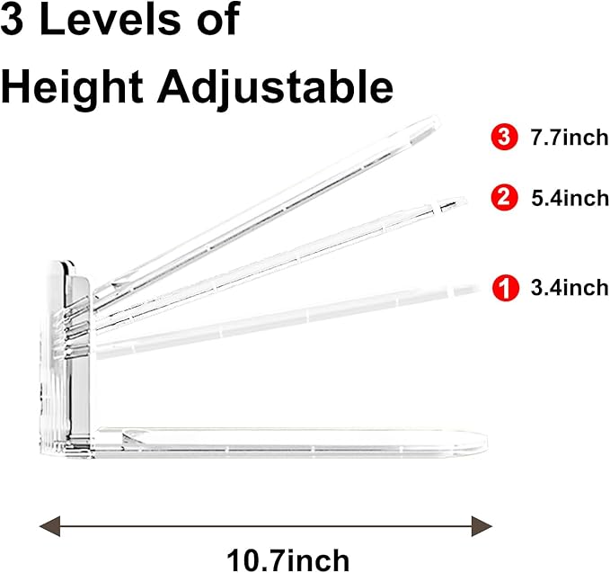 Shoe Slots Organizer for Closet6Pack Adjustable Shoe Stacker Organizer Storage Shoe Rack Space Saver Storage Shoe Holder Organization (Transparent)