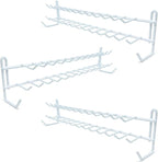 Huji Wall Mount Tie and Belt Rack Organizer, White (3 Pack)…