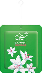 Godrej Aer Power Pocket Lavender Bloom Bathroom Fragrance 10 g, 6-Pack, Green
