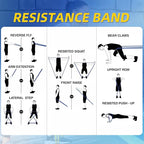 WHATAFIT Resistance Bands,Pull Up Assist Bands Set with Handles, Exercise & Workout Bands with Door Anchor for Men & Women – Home Fitness Equipment for Strength Training, Stretching