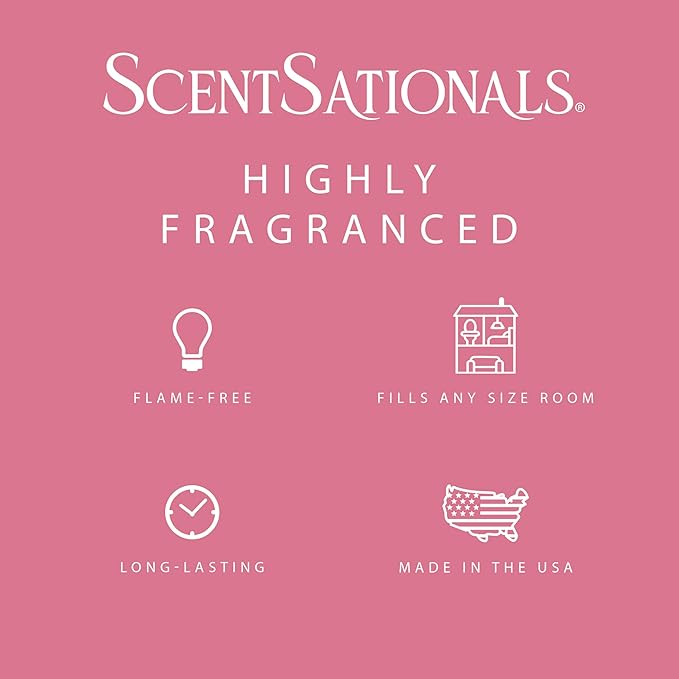 Scentsationals Plumeria Waters Scented Wax Melts - Waterlily, Hibiscus, & Green Leaves, 10oz (24 Cubes)