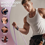 WHATAFIT Resistance Bands,Pull Up Assist Bands Set with Handles, Exercise & Workout Bands with Door Anchor for Men & Women – Home Fitness Equipment for Strength Training, Stretching