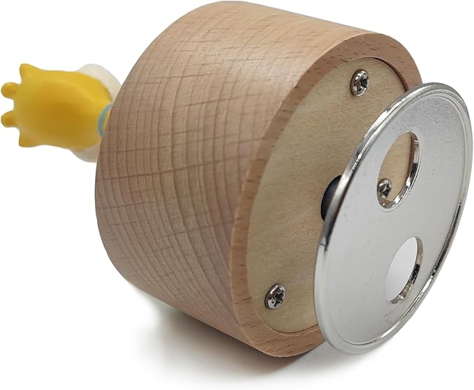 Mini Wooden Animal Rotary Music Box with Cute Giraffe Ornament (You are My Sunshine.)