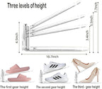 Shoe Slots Organizer for Closet 12PACK Shoe Stacker Adjustable Shoe Slots Organizer Shoe Space Savers Double Layer Stack Shoe Racks for Closet Organization Organizador de Zapatos (Transparent)